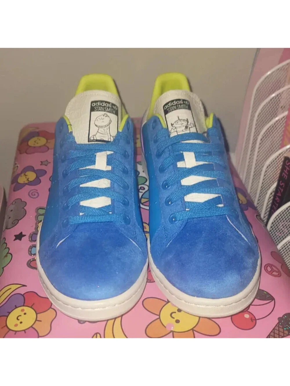 ADIDAS X DISNEY STAN SMITH TOY STORY 'REX & ALIENS' BLUE GZ5991 MENS 9.5 SHOES